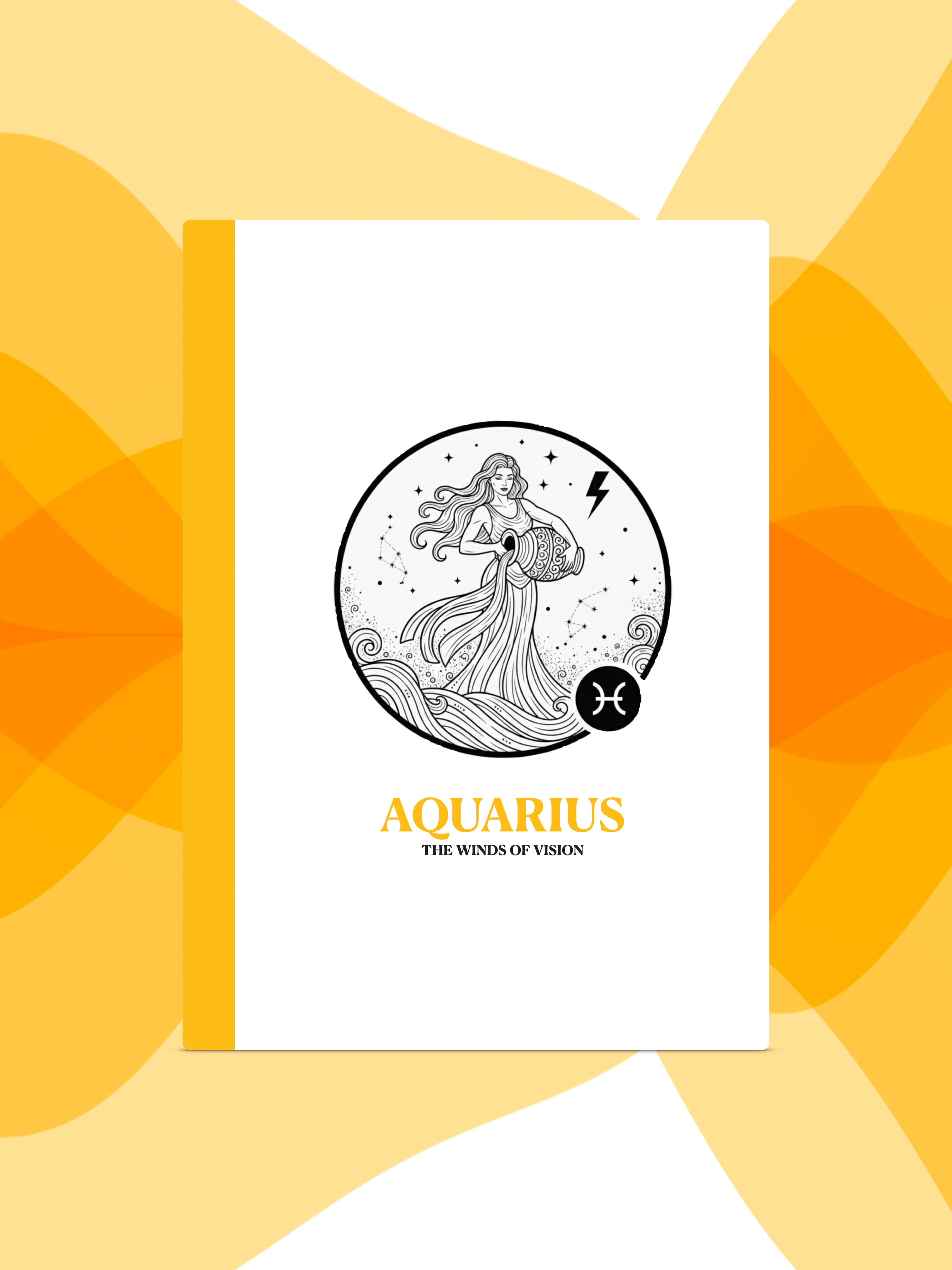 Aquarius - Constellation Notebook - Detail 1