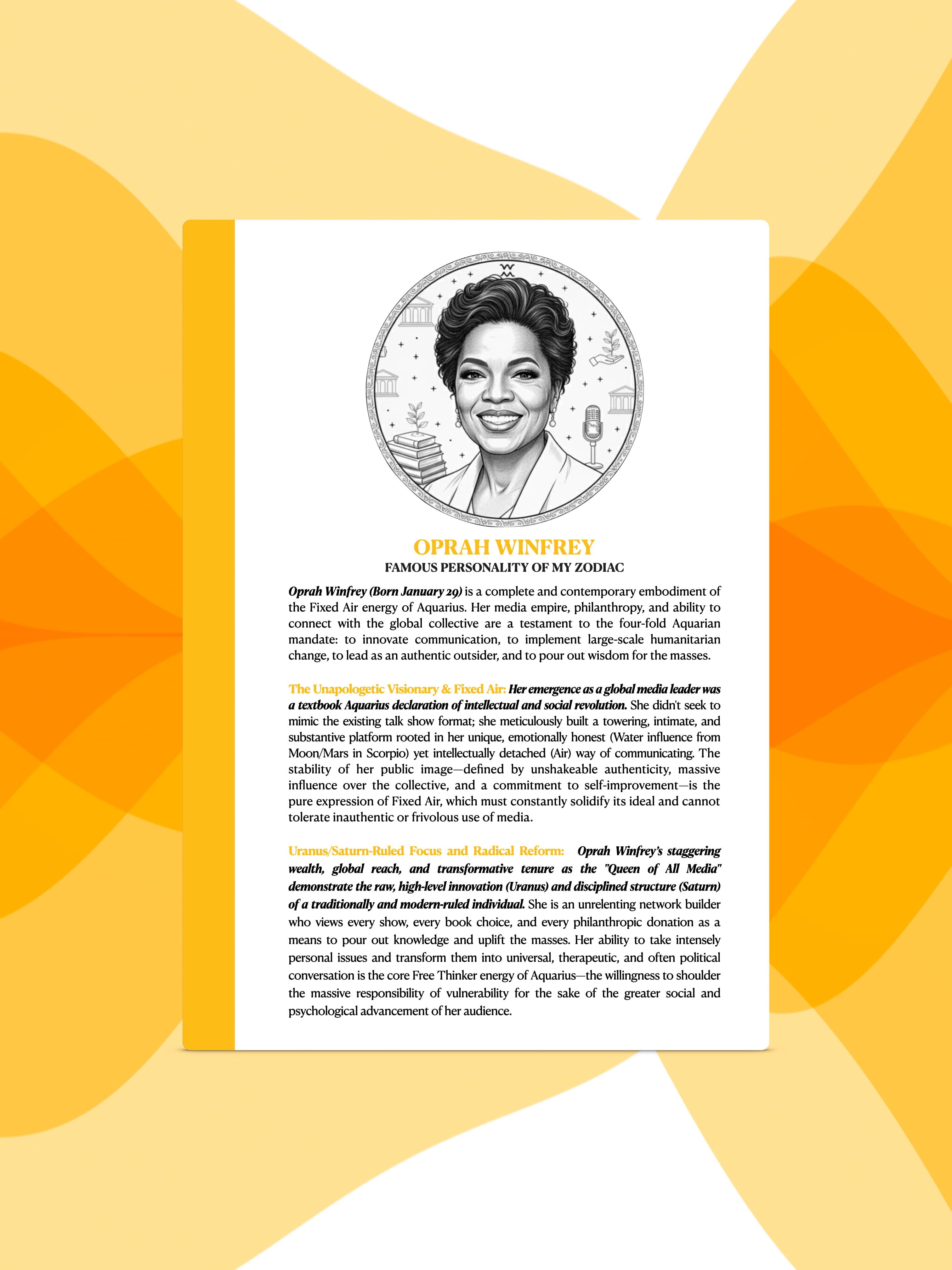 Aquarius - Constellation Notebook - Detail 2