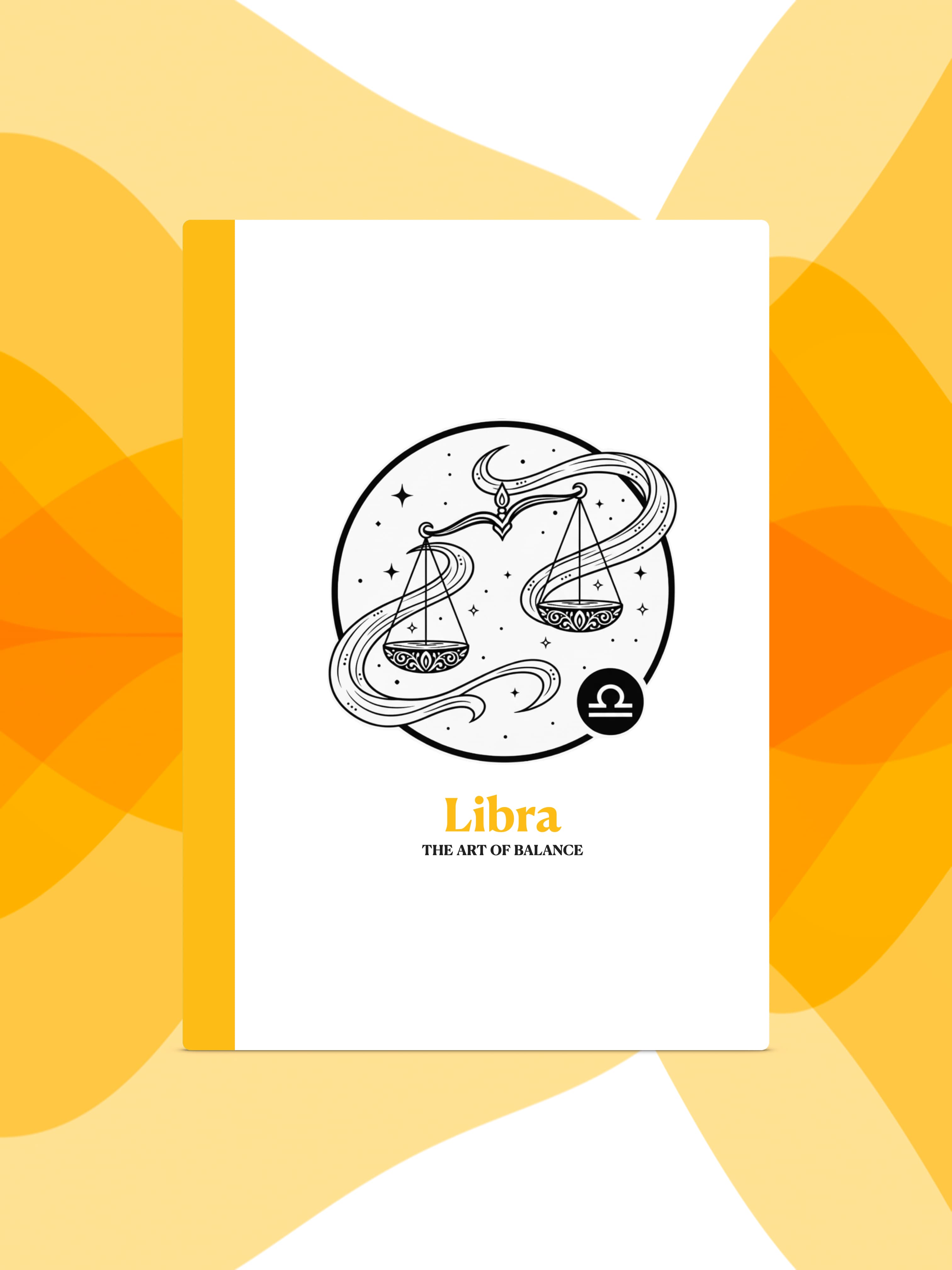 Libra - Constellation Notebook - Detail 1