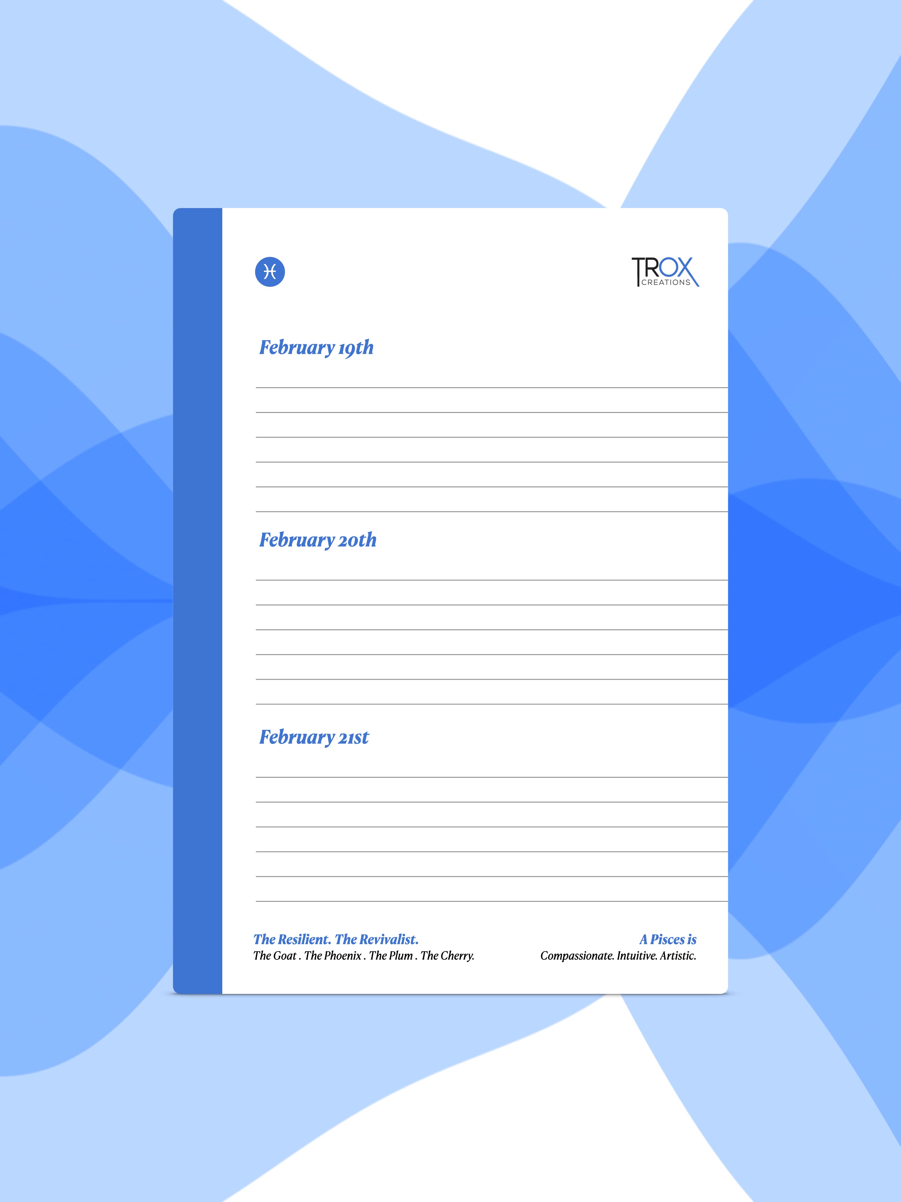 Pisces - Constellation Notebook - Detail 5