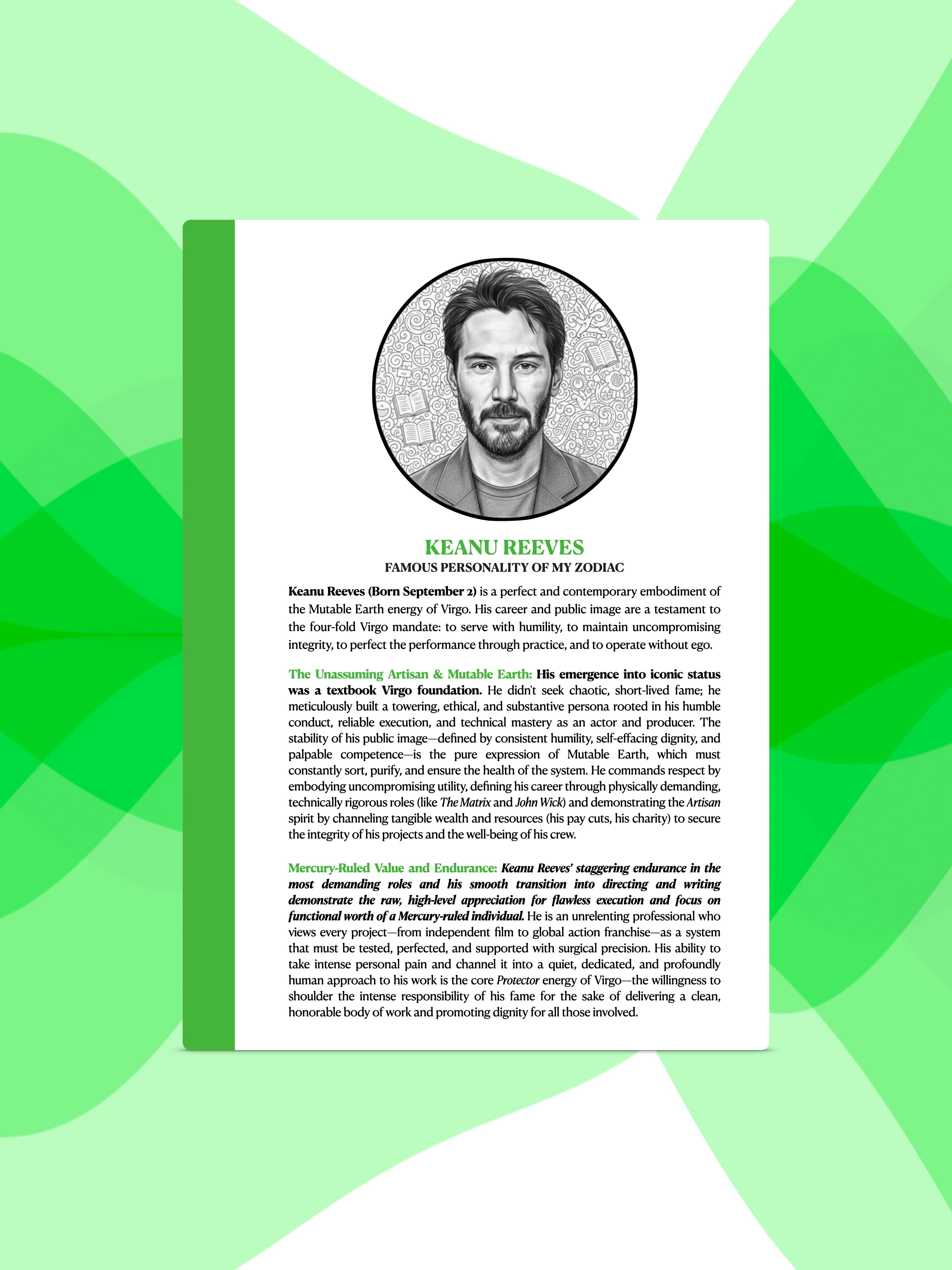 Virgo - Constellation Notebook - Detail 3