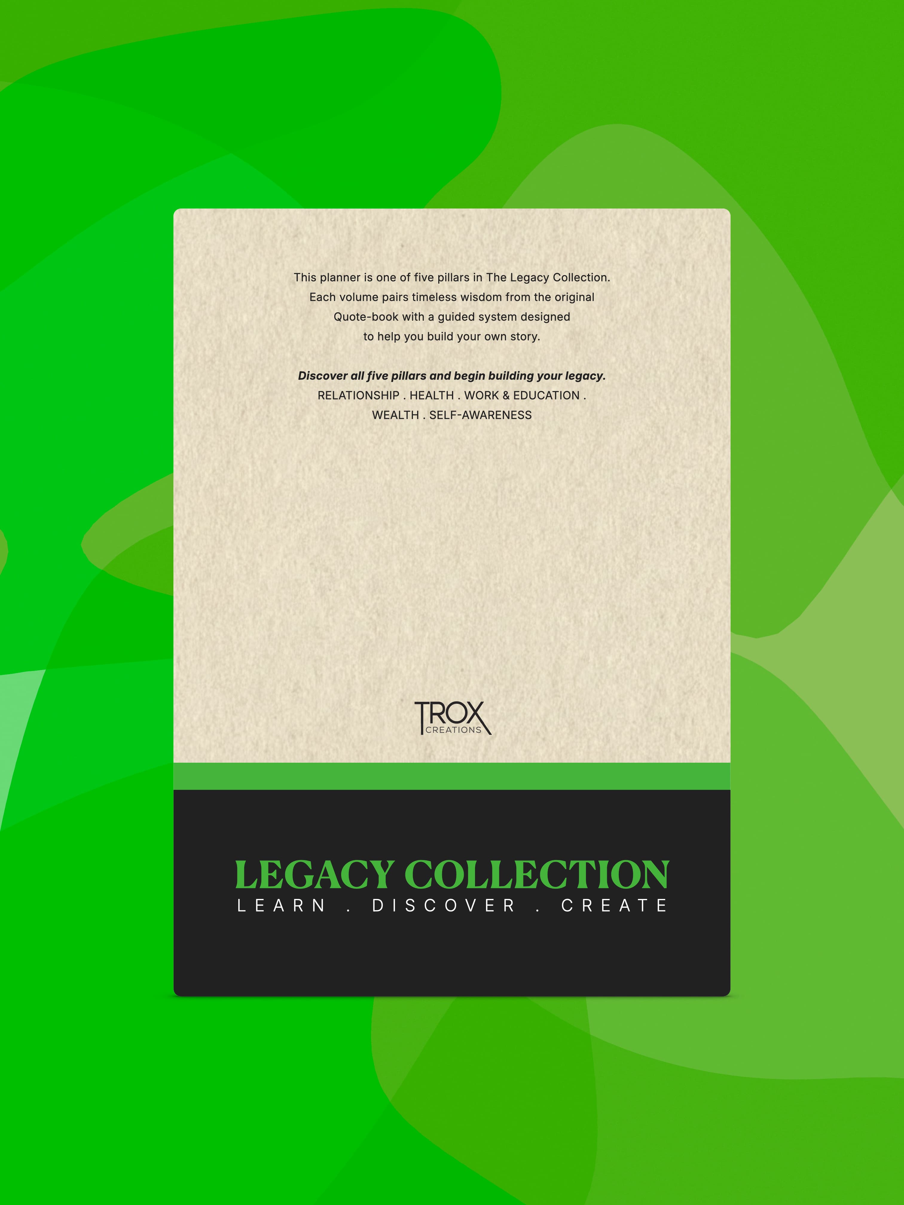 Wealth - Legacy Notebook - Detail 1