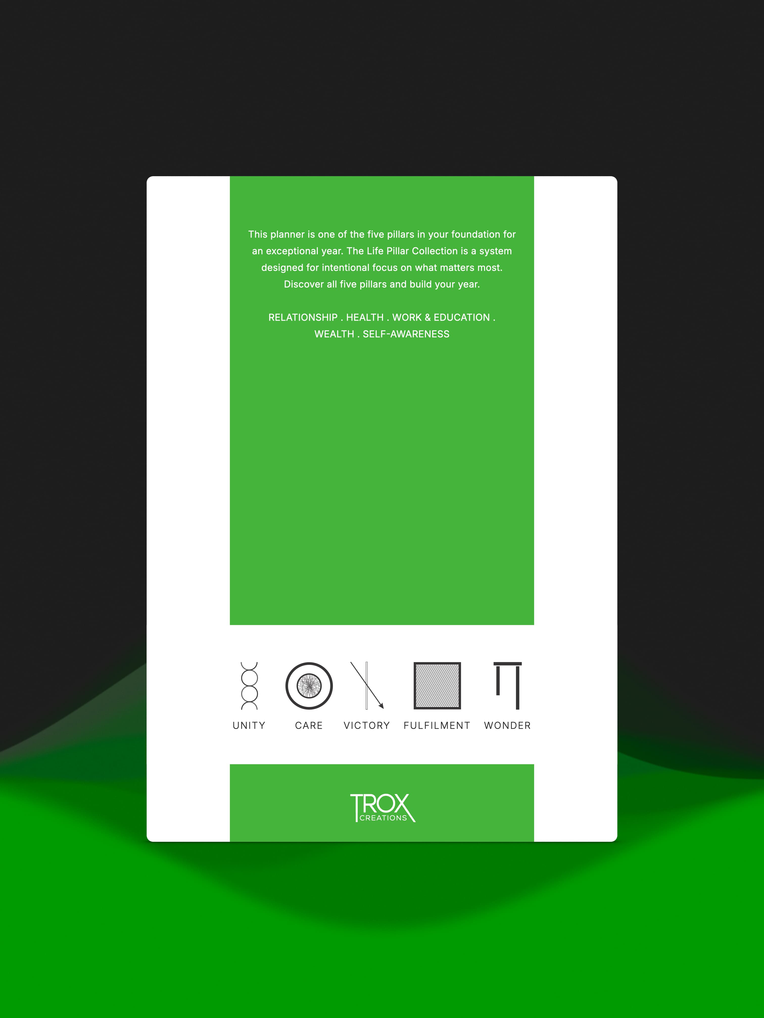 Wealth - Life Pillar Notebook - Detail 1