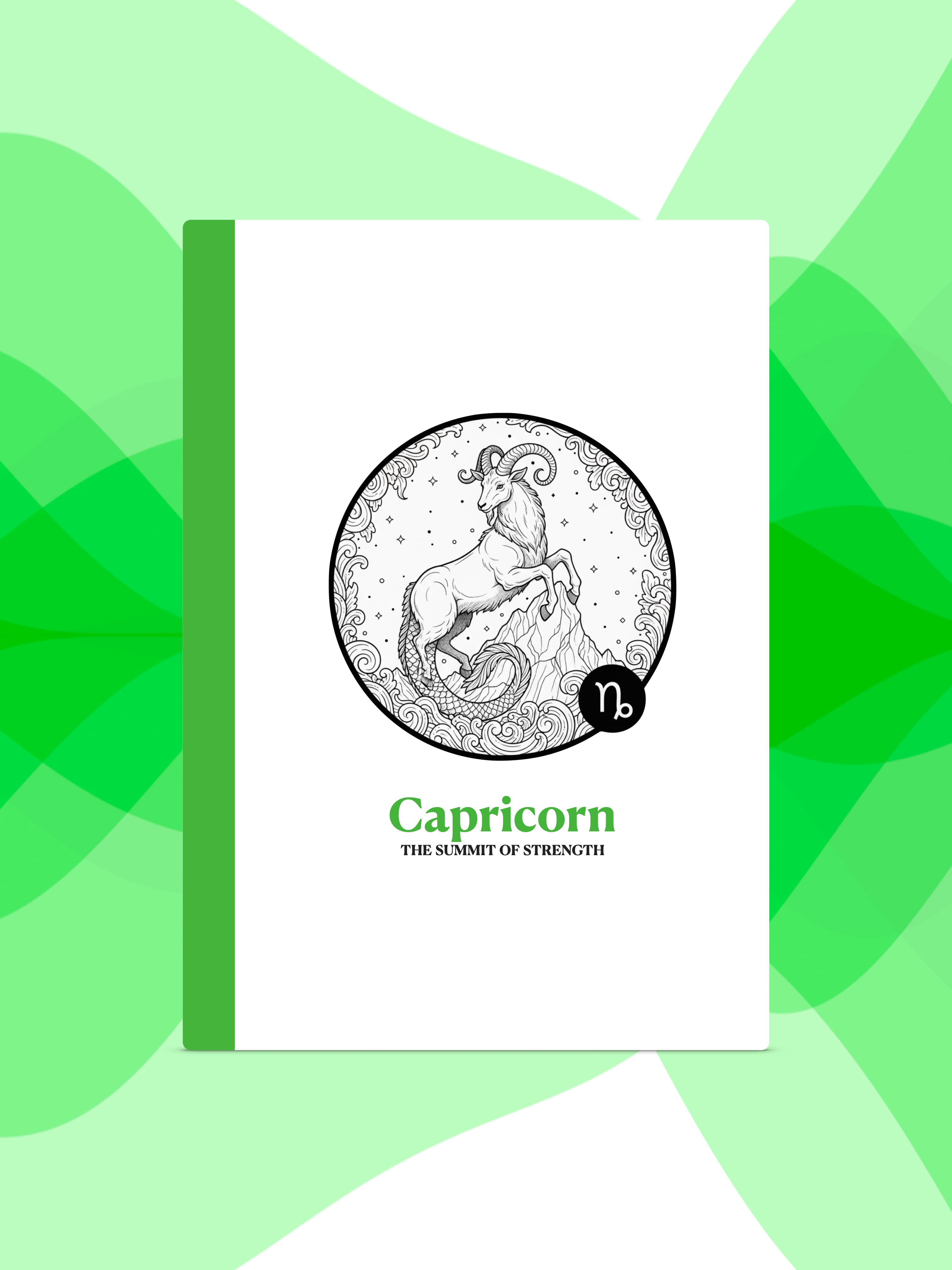 Capricorn - Constellation Notebook - Detail 1