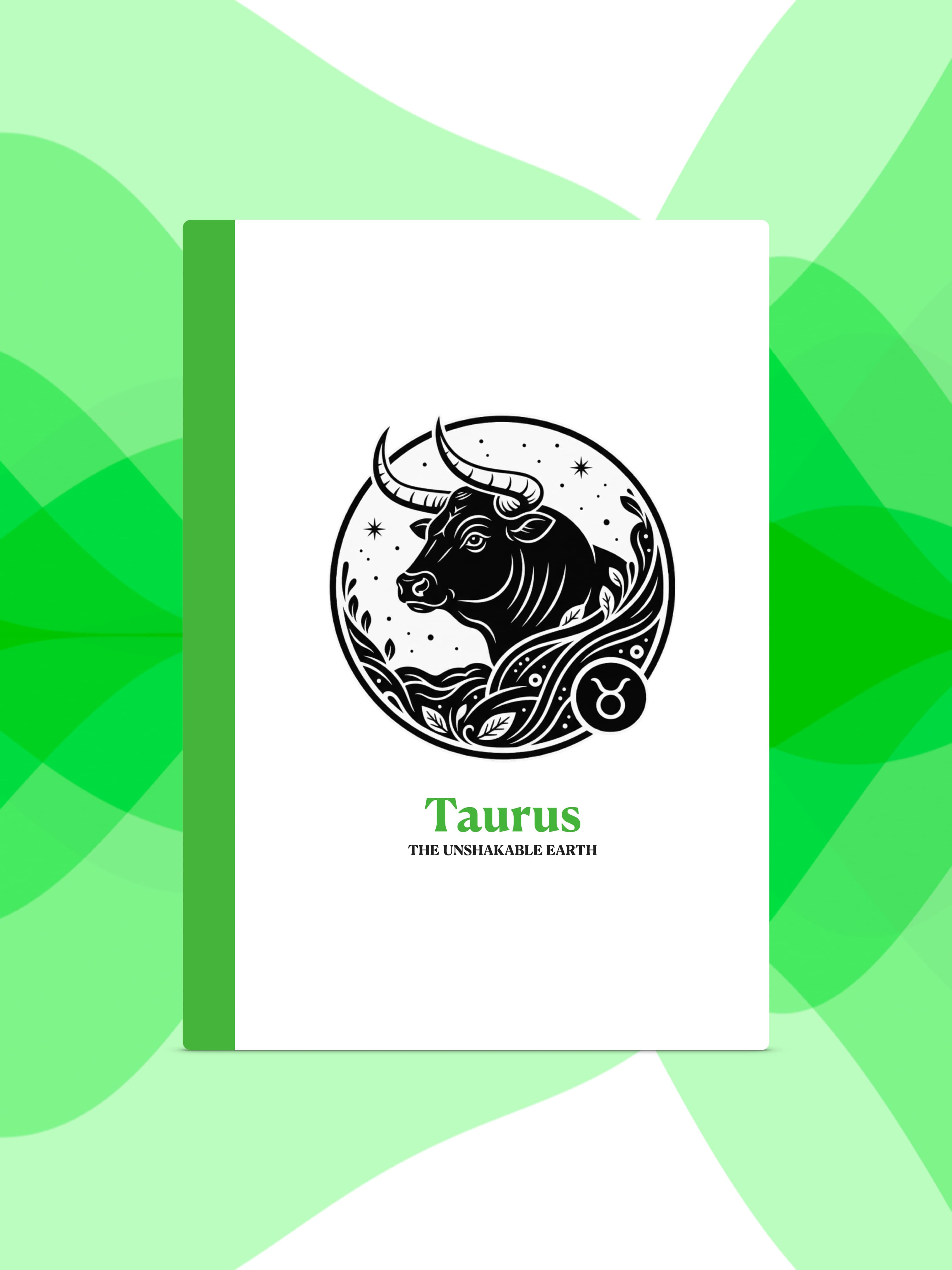 Taurus - Constellation Notebook - Detail 1