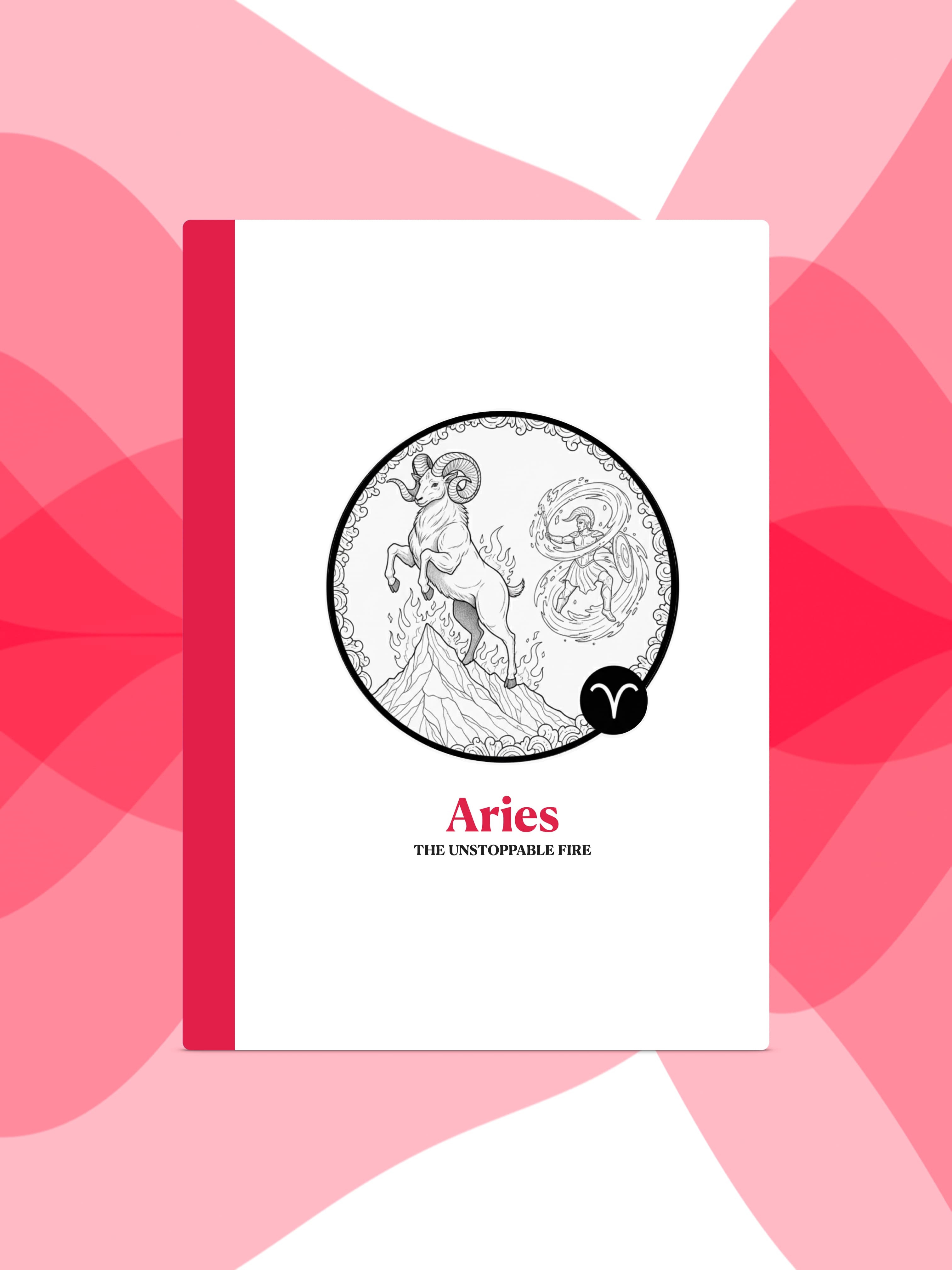 Aries - Constellation Notebook - Detail 1